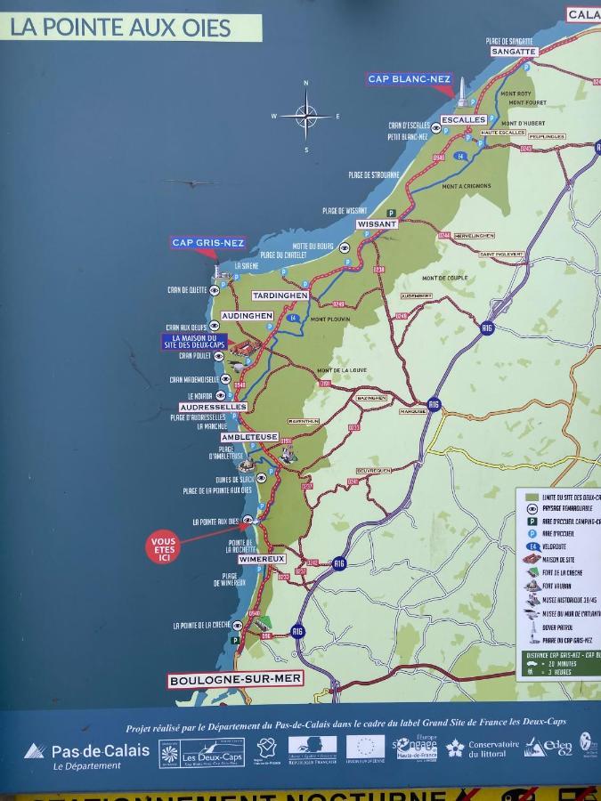 La Mer En Vue, Destination Naturelle Pour 2, Avec Wifi Et Parking Wimereux Buitenkant foto